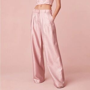 NWT 🎀LoveShackFancy Adams Lurex Pink Sparkle Pant 🎀